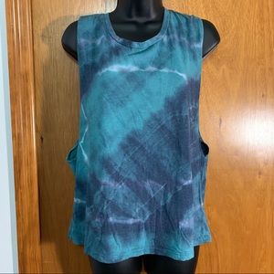 Forever 21 Tank Top Open Back Tie Dye Sleeveless